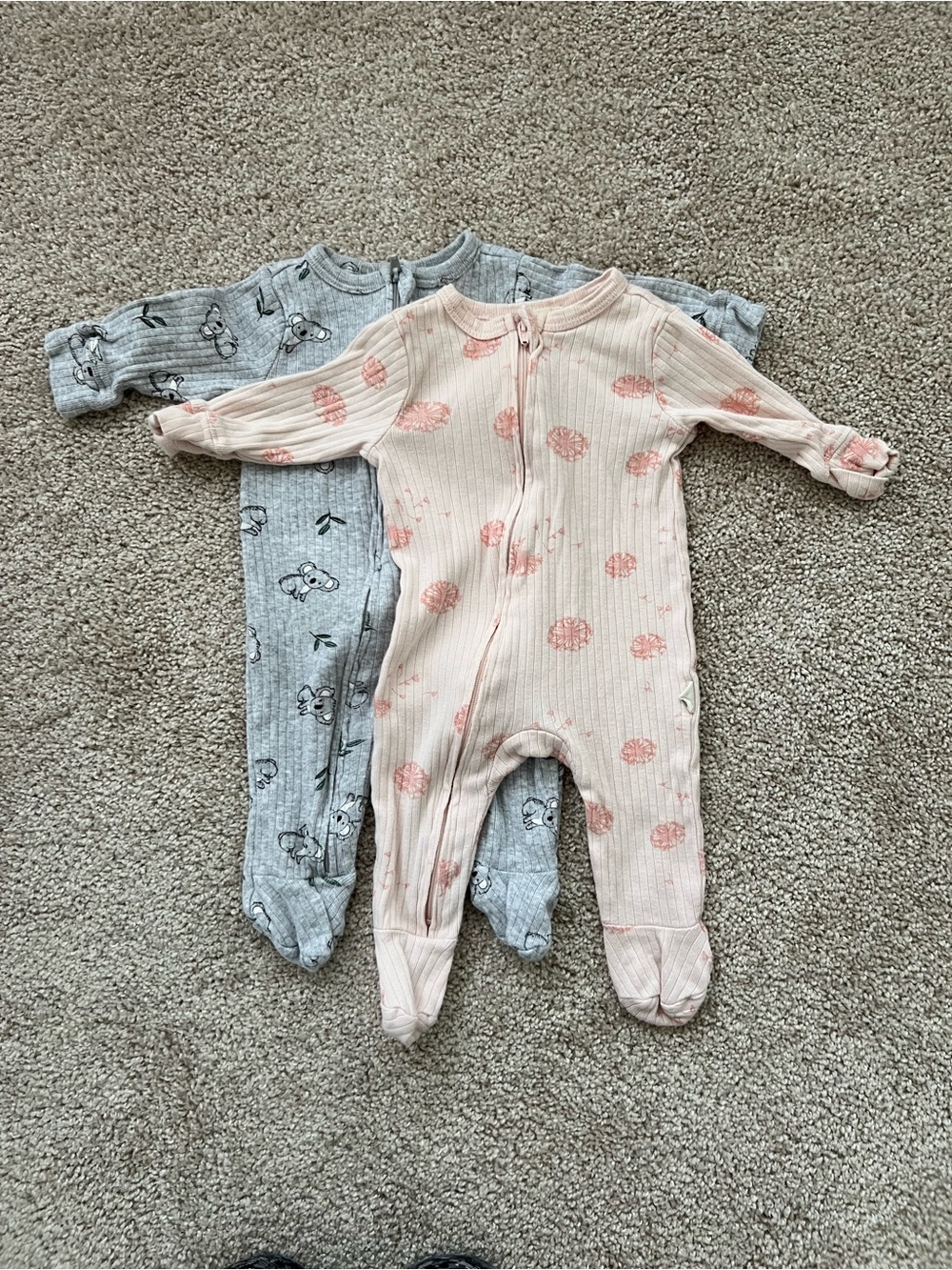 Rabbit + Bear Organic Cotton Ribbed Sleepers